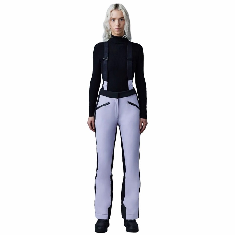 Mackage Black and Lilac Suspender Trousers